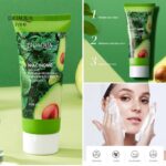 فومBIOAQUA آووکادو مراقبت از صورت طبیعی شستشوی صورت آکنه فوم پاک کننده صورت آلی - Image 3