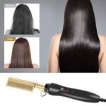 شانه مو صاف موی گرم ، شانه صاف شونده با گرمایش برقی Ceramic Hot Comb - Press Comb - Image 4
