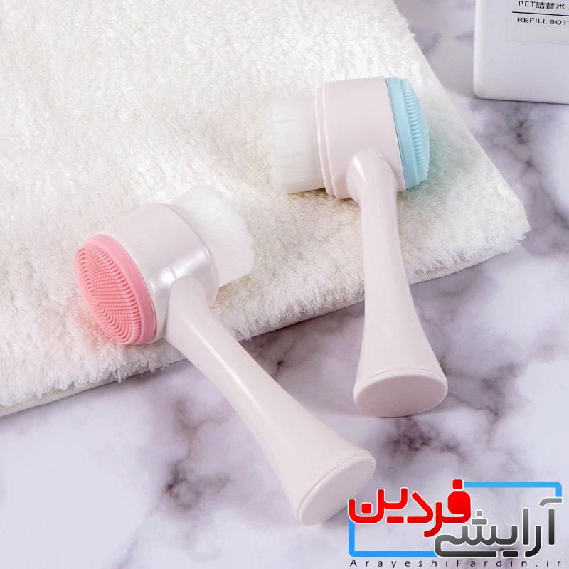 14F1DAAC-6D9D-44B3-9588-ADED6ABEADC9 فیس براش دستی دو طرفه سیلیکونی - Image 4