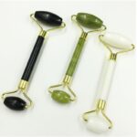 جید رولر (ماساژور) طبیعی صورت سنگ یشم facial massage roller - Image 2