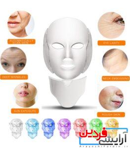 ماسک LED صورت و گردن با ٧ رنگ روشن کننده و درخشنده کننده پوست - Image 6