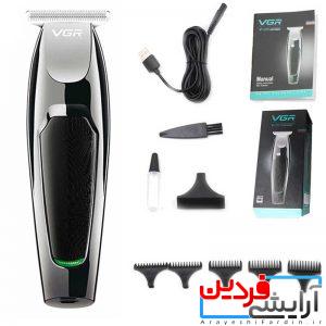 64 ماشین ریش تراش و خط زن شارژی و برقی وی جی آر VGR V-030 - Image 1