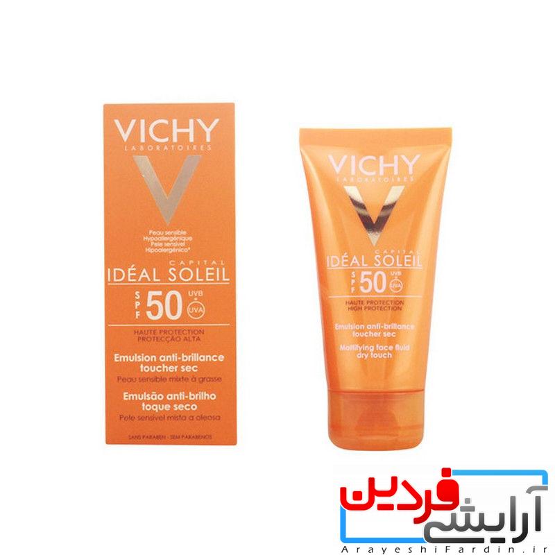 facial-sun-cream-ideal-soleil-vichy-spf-50-50-ml ضد آفتاب بی رنگ ویشی سری Ideal Soleil - Image 1