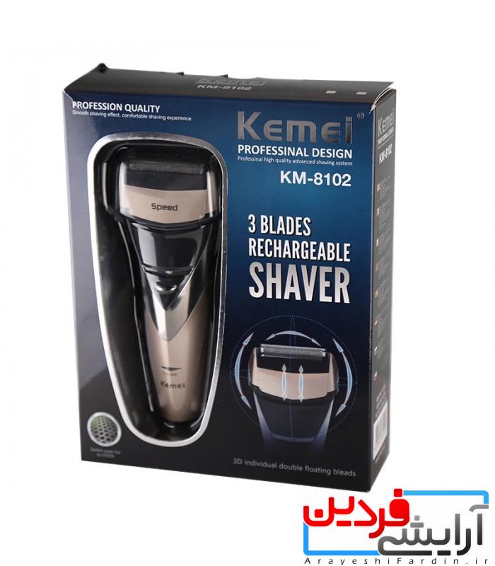 246 ریش تراش ضدآب کیمی kemei km-8102 - Image 1