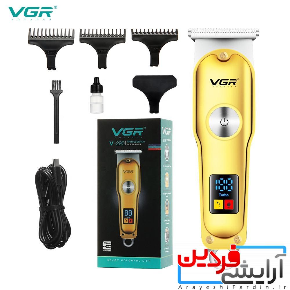 258 ماشین اصلاح خط زن حرفه ای وی جی آر مدل VGR V-290 - Image 1