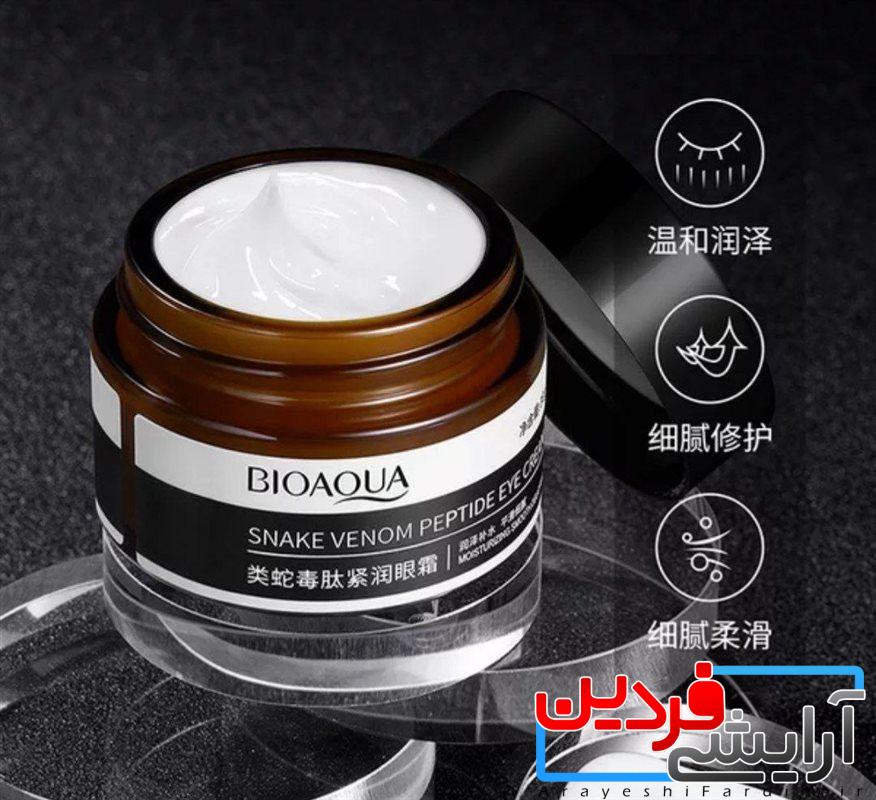 291 کرم دور چشم ضد چروک سم مار پپتاید بیوآکوا BIOAQUA - Image 2