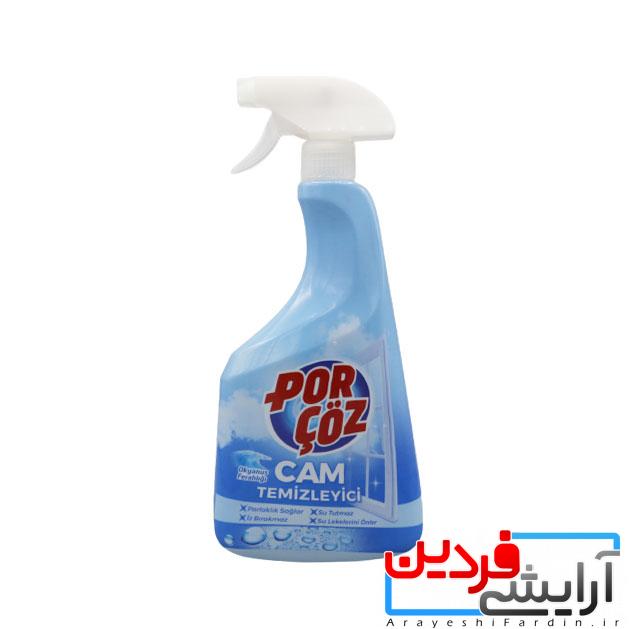 60-2 اسپری شیشه پاک کن پورچوز POR COZ حجم ۷۵۰ میلی لیتر - Image 1