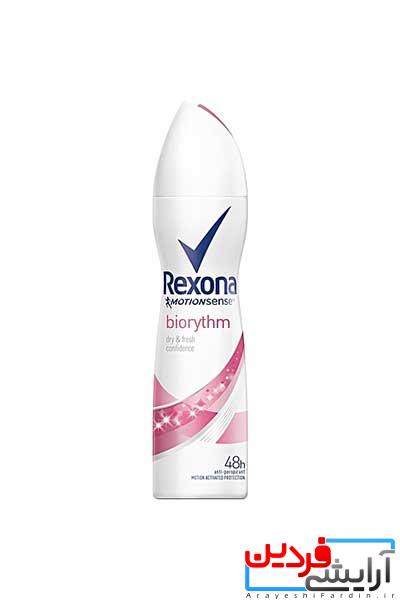 REXONA-WOMEN-BIORYTHM-ANTI-PERSPIRANT-200ML اسپری پودری رکسونا زنانه مدل بیوریتم - Image 1