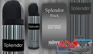 اسپری اسپلندور مردانه Splendor مشکی – حجم 200 میل - Image 3