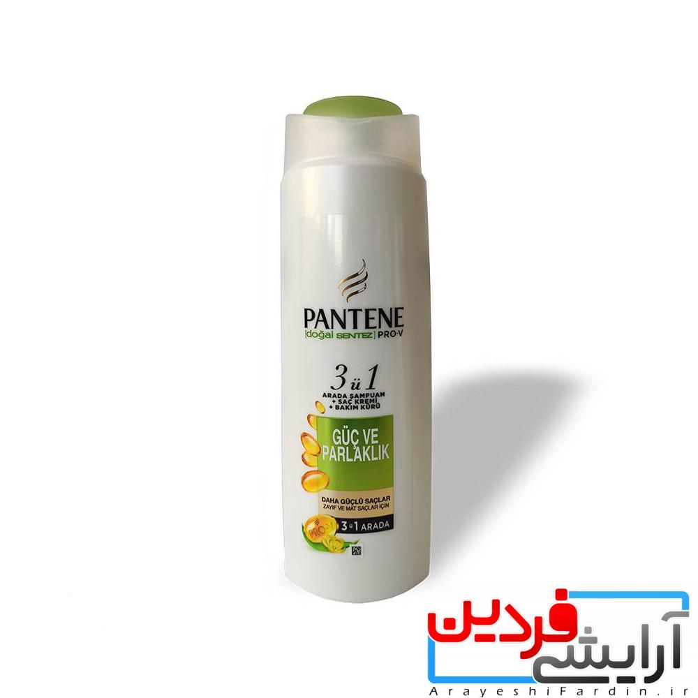 شامپو-براق-کننده-و-تقویت-کننده-پنتن-guc-ve-parlaklik-حجم-470-میل شامپو تقویت کننده پنتن مدل Guc Ve Parlaklik 3 in 1 - Image 1