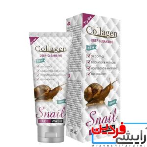 کرم شستشوی صورت کلاژن حلزون