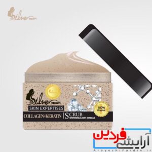 اسکراب شنی کراتین کلاژن سیلور