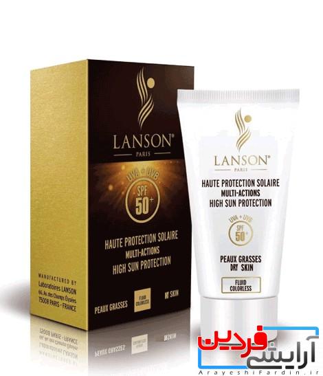 کرم-ضد-آفتاب-بدون-رنگ-پوست-خشک-spf-50-لانسون-40-میلی-لیتر کرم ضد آفتاب بیرنگ پوست خشک SPF 50 لانسون 40ml - Image 5