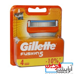 تیغ یدک ژیلت مدل Fusion 5 بسته ۴ عددی