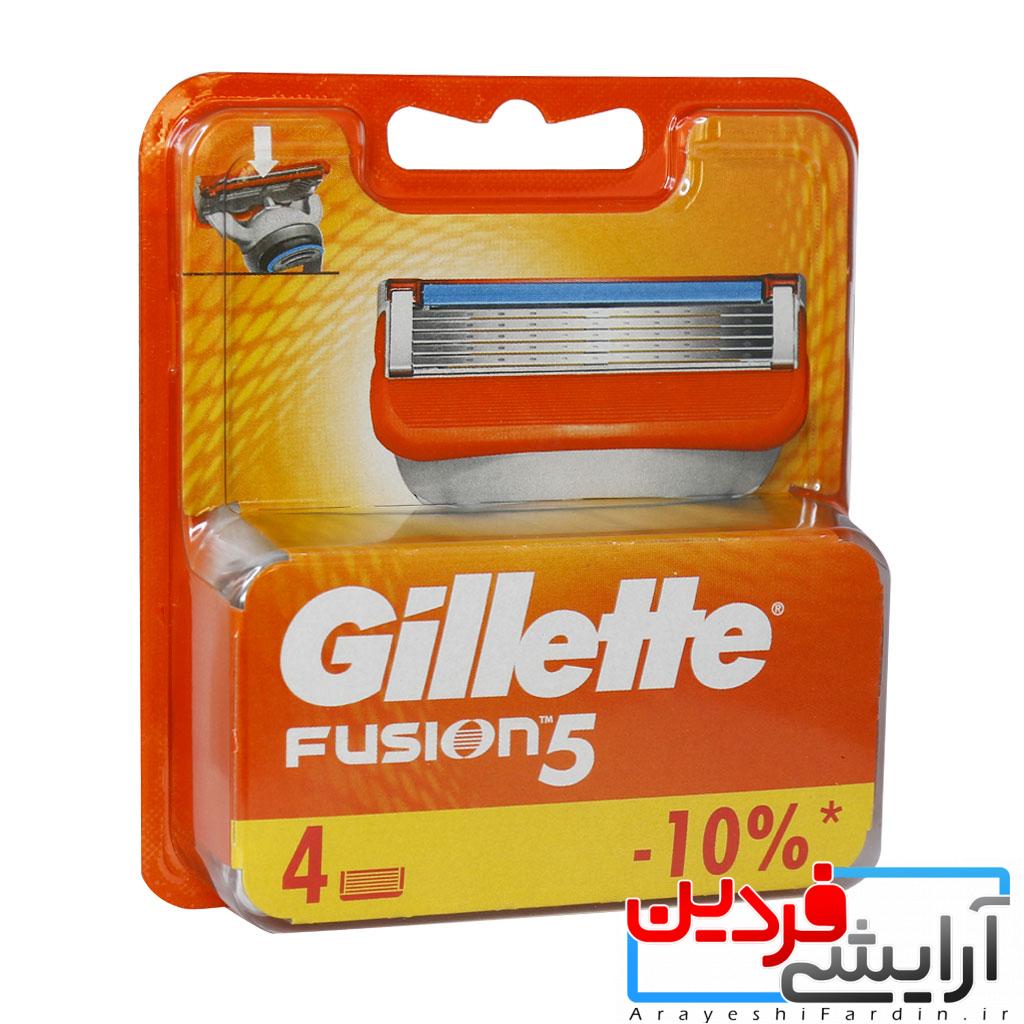 تیغ یدک فیوژن ژیلت مدل Fusion 5 بسته 4 ع تیغ یدک ژیلت مدل Fusion 5 بسته ۴ عددی - Image 1