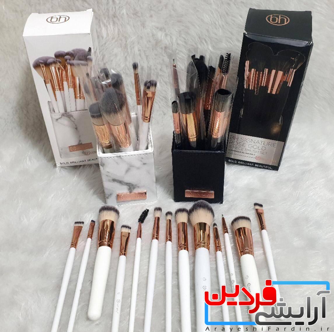 IMG_20220421_170237 ست براش 13 تایی بی اچ کازمتیکس مدل رز گلد bh cosmetics - Image 1