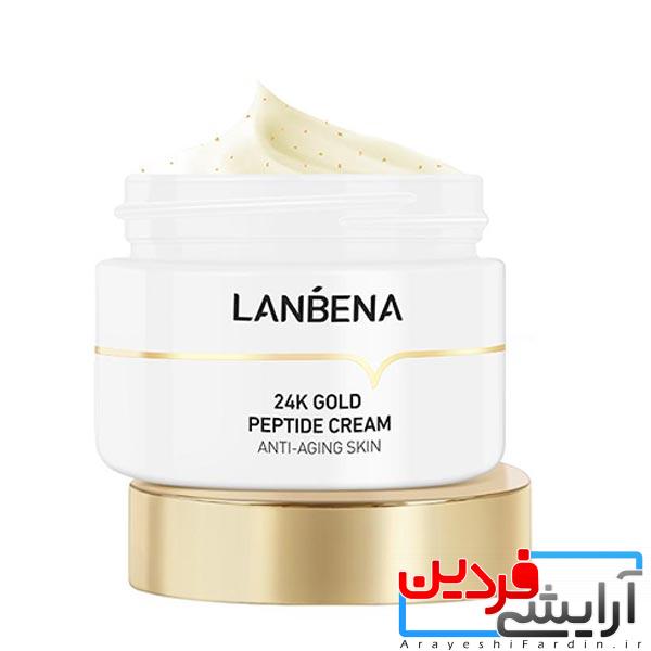 کرم پپتید طلای ۲۴k لانبنا کرم پپتید طلای ۲۴k لانبنا Lanbena 24K Gold Peptide Cream - Image 1