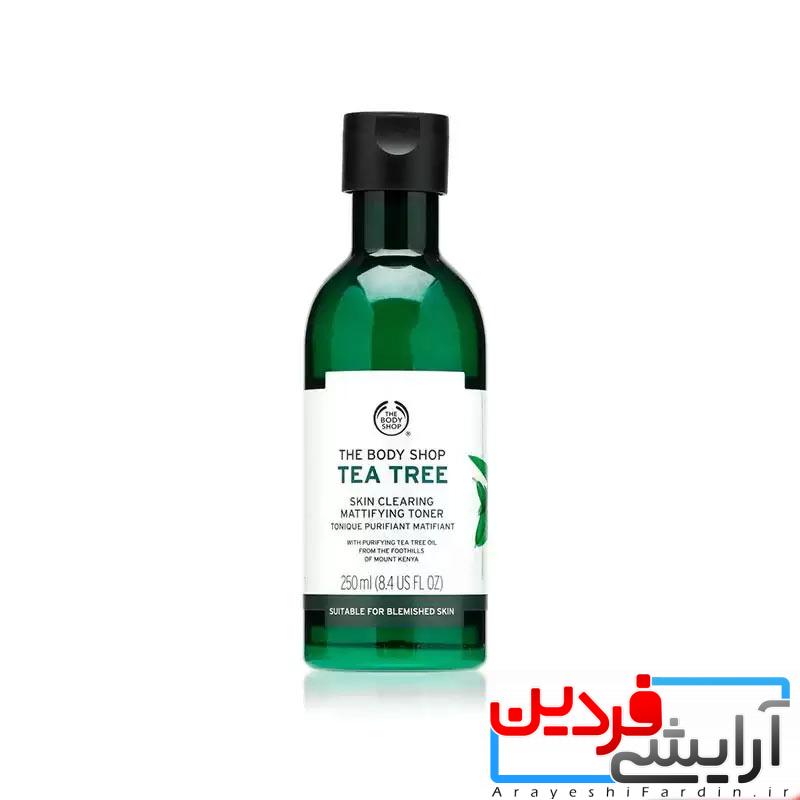 تونر تی تری بادی شاپ (1) تونر پاک کننده تی تری بادی شاپ 250ml - Image 1