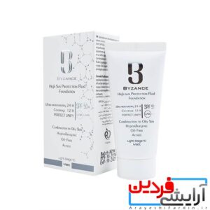 کرم ضد آفتاب بیزانس SPF50 مناسب پوست چرب