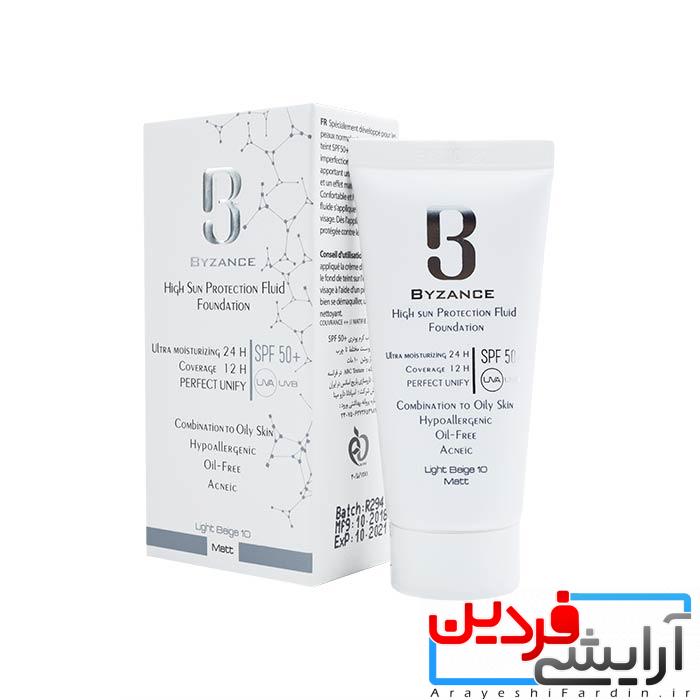 DSC1098-min کرم ضد آفتاب بیزانس SPF50 مناسب پوست چرب - Image 1