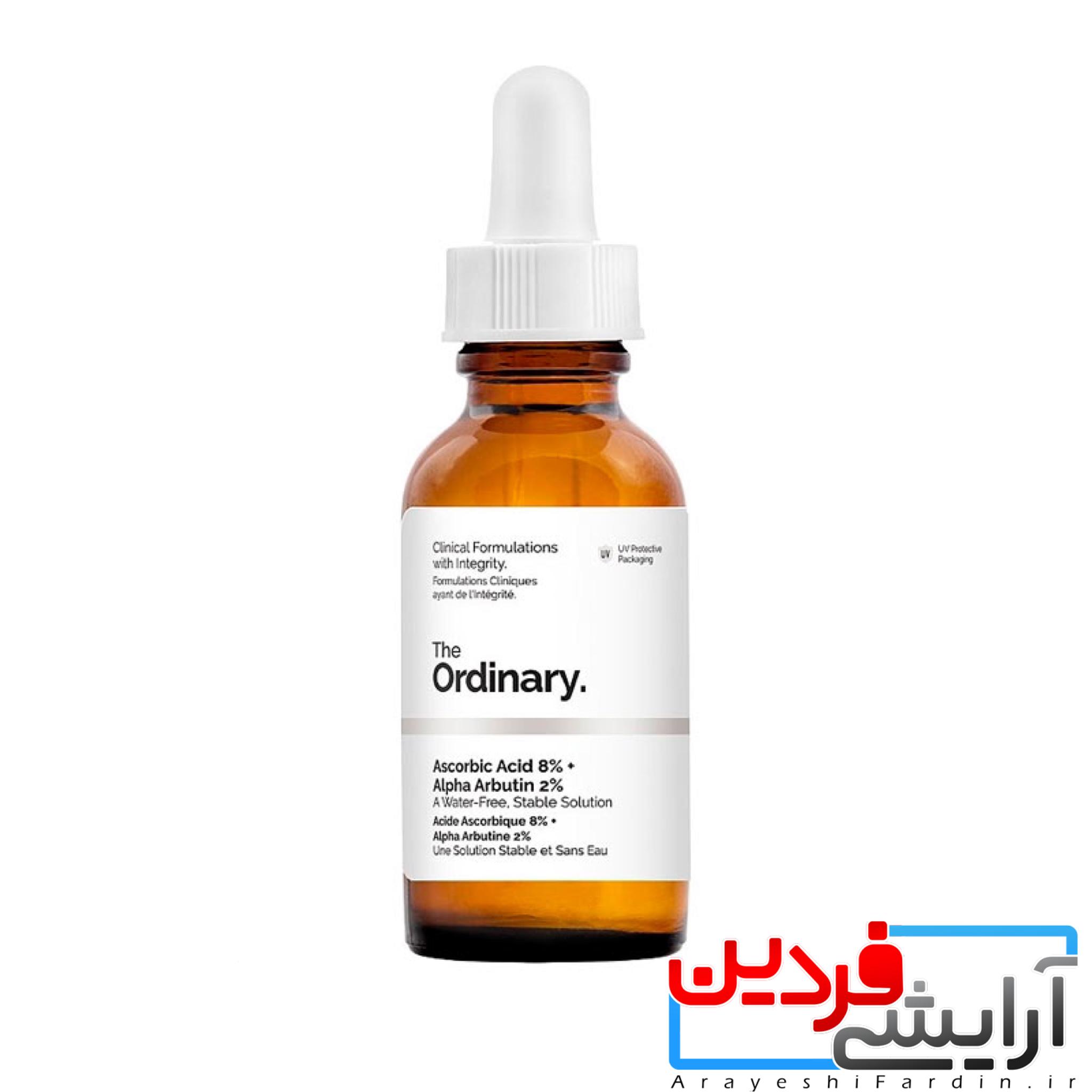 2B38FAFE-18EC-4BCA-8C0C-0162A8492E6D سرم ویتامین سی ۸% + آلفا آربوتین ۲% اوردینری - Image 3