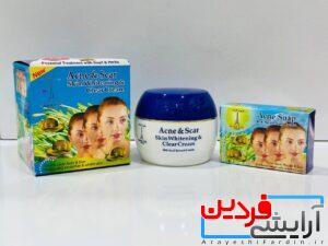 کرم حلزون و صابون سفید کننده و ضد جوش