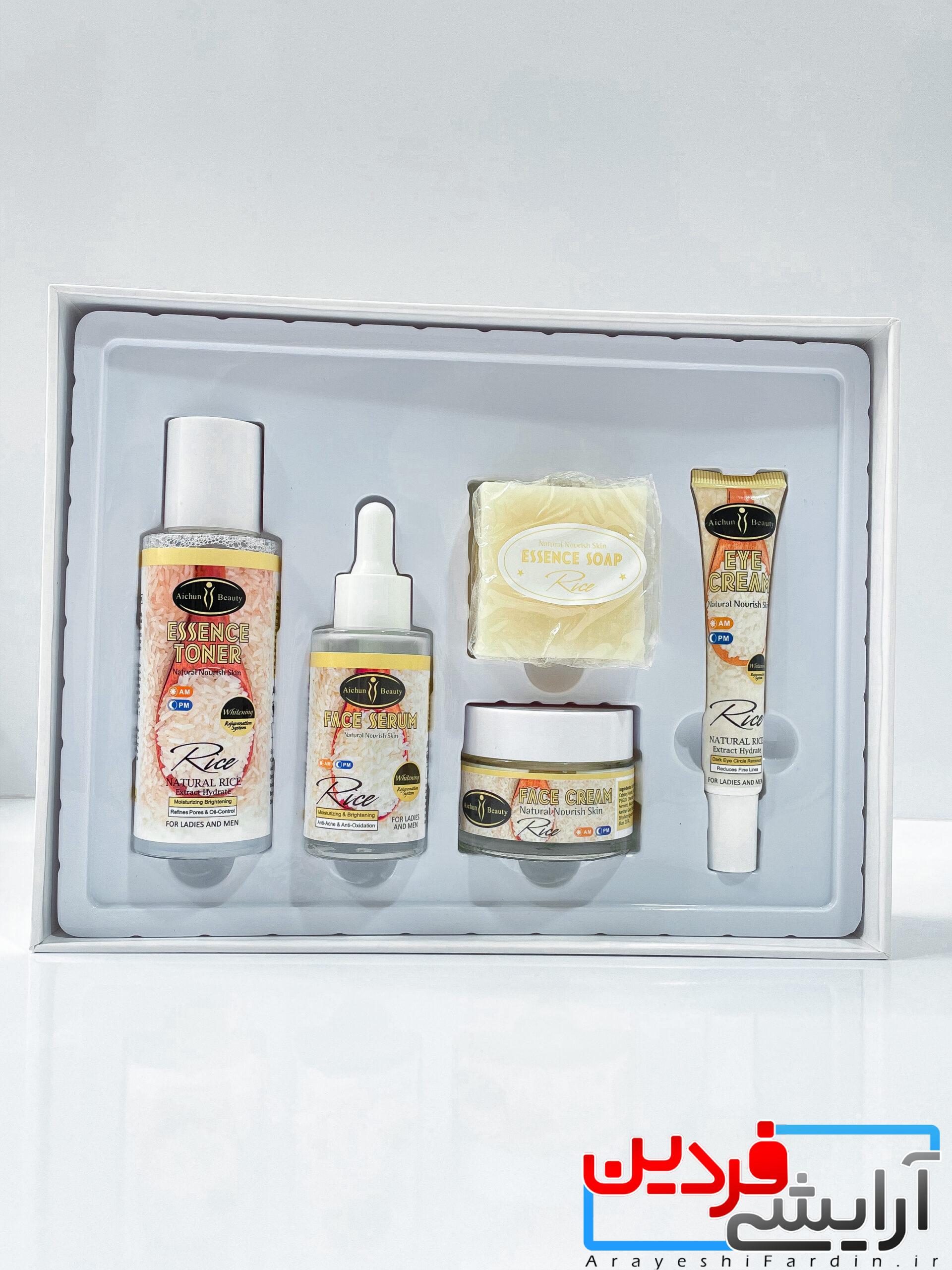 IMG_7181 پک روتین مراقبت پوستی۵ تکه برنج آیچون بیوتی - Image 1