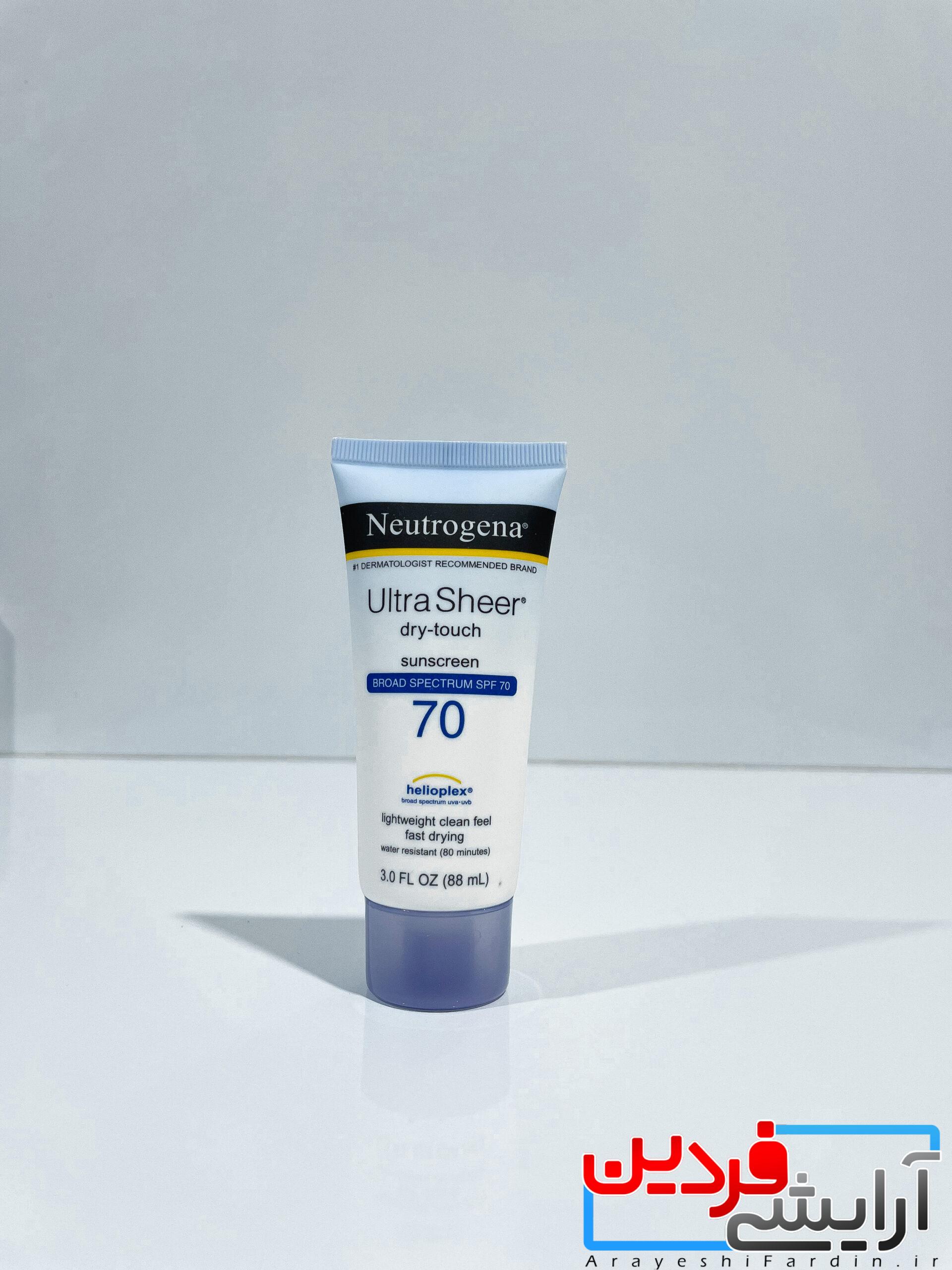 IMG_8811 ضدآفتاب نوتروژینا مدل Ultra Sheer با SPF55 حجم ۸۸ میلی لیتر - Image 2