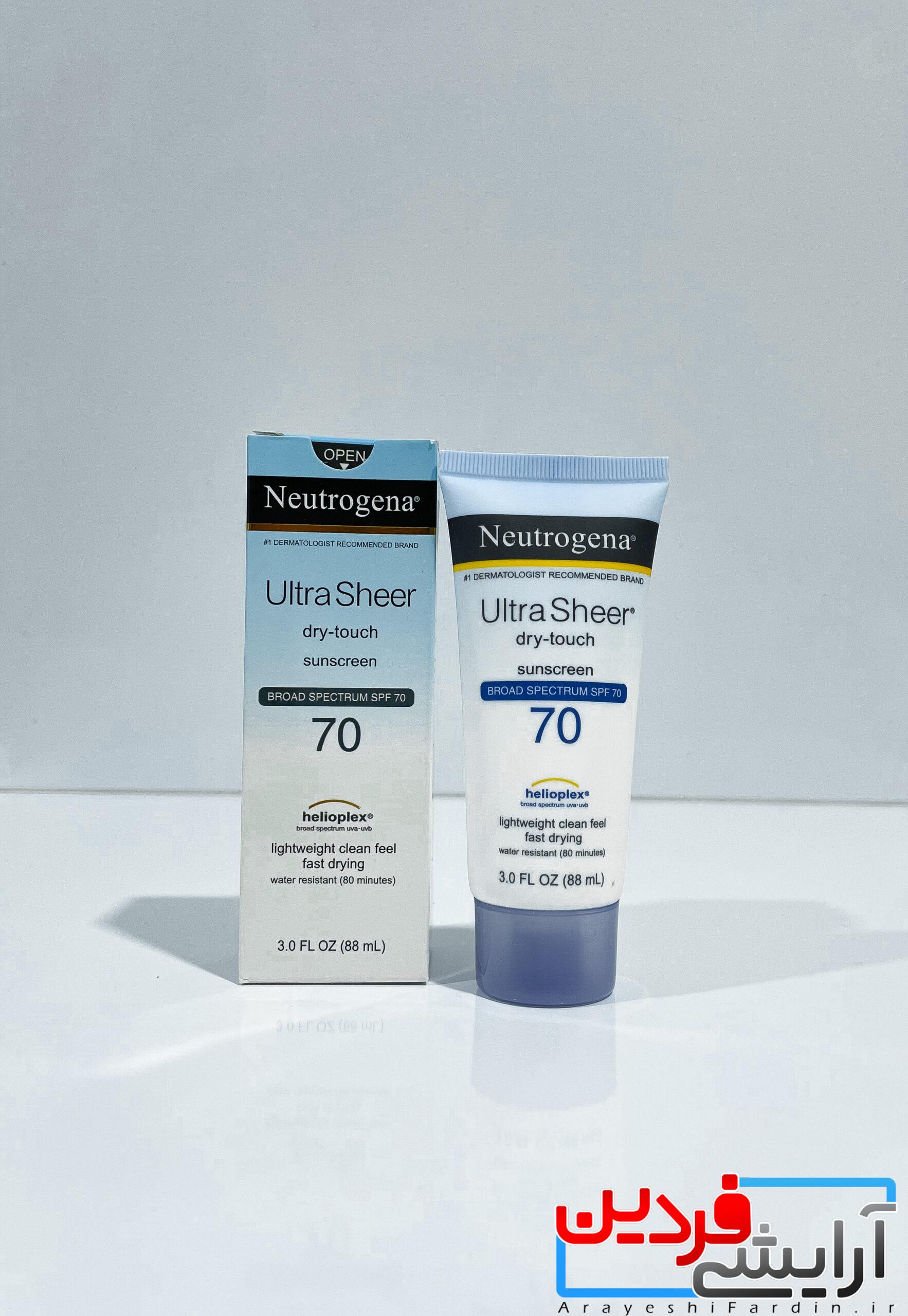 IMG_8813 ضدآفتاب نوتروژینا مدل Ultra Sheer با SPF55 حجم ۸۸ میلی لیتر - Image 3