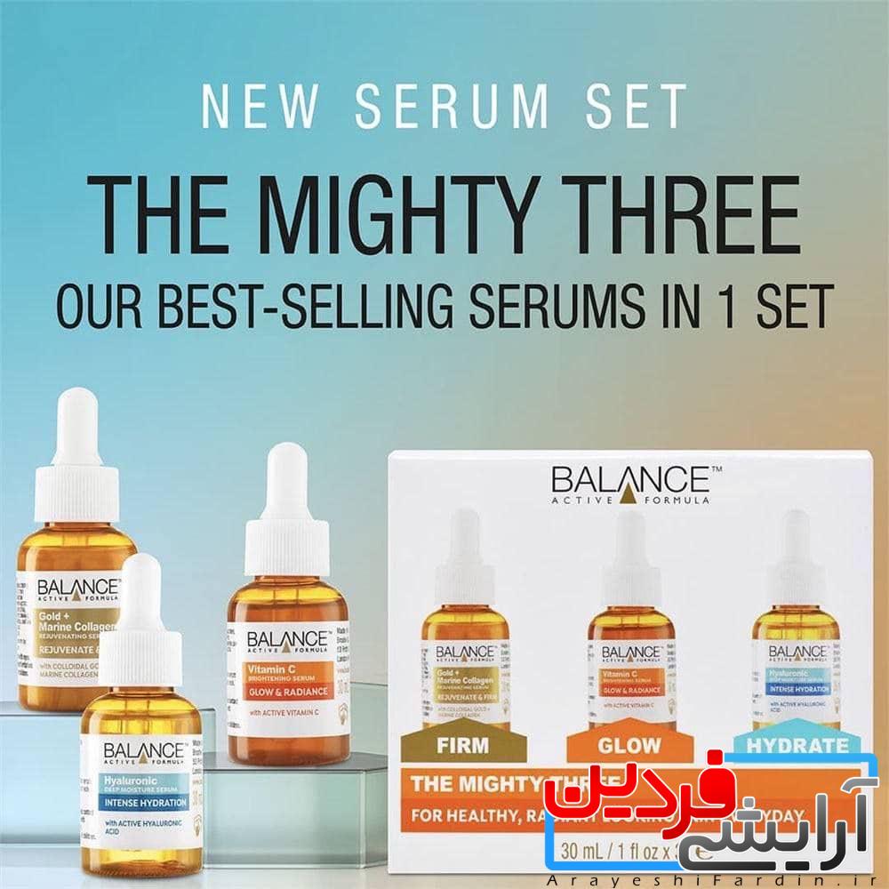 40e5ace6-9ff2-465a-97b0-3174c177f76d پک سه عددی سرم روشن کننده ، آبرسان و جوانساز بالانس - Image 1