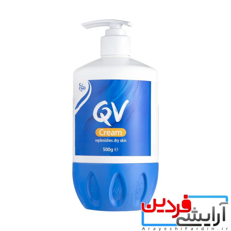 IMG_4597 کرم مرطوب کننده کیووی حجم 500 گرم پمپی - Image 1