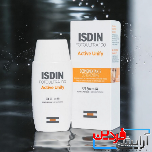 Photoroom-20240707_143802 کرم ضد آفتاب بدون رنگ ایزدین FOTOULTRA 100 ACTIVE UNIFY ISDIN - Image 3