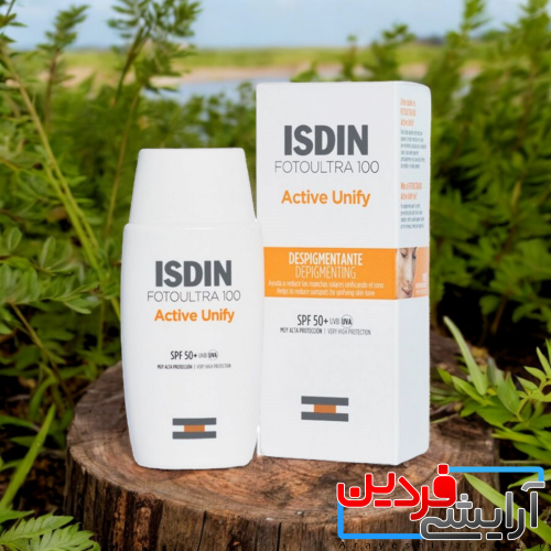 Photoroom-20240707_144138 کرم ضد آفتاب بدون رنگ ایزدین FOTOULTRA 100 ACTIVE UNIFY ISDIN - Image 5