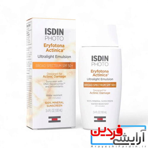 Photoroom-20240717_113116 کرم ضد آفتاب امولسیون ایزدین مدل ISDIN Eryfotona Actinica - Image 1