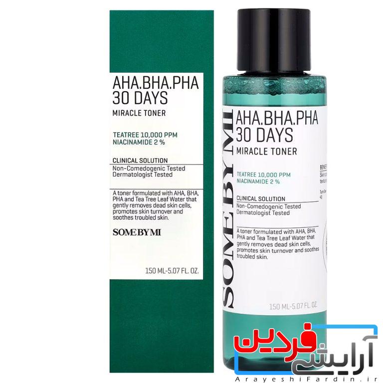 تونر-ضد-جوش-و-آبرسان-30-روزه-میراکل-سام-بای-می-Some-By-Mi-AHA-BHA-PHA-30-Days-Miracle-Toner-150ml-14-768x768 تونر ضد جوش و آبرسان SOME BY MI AHA.BHA.PHA 30 DAYS TONER - Image 1