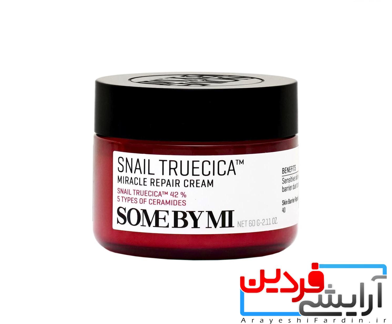 کرم-ترمیم-کننده-Snail-Truecica-سام-بای-می کرم ترمیم کننده حلزون ترویسیکا سام بای می (Some By Mi Snail) - Image 1