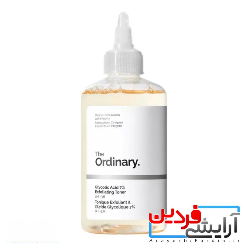 IMG_0057 تونر گلیکولیک اسید اوردینری لایه بردار دو لیبل THE Ordinary - Image 1
