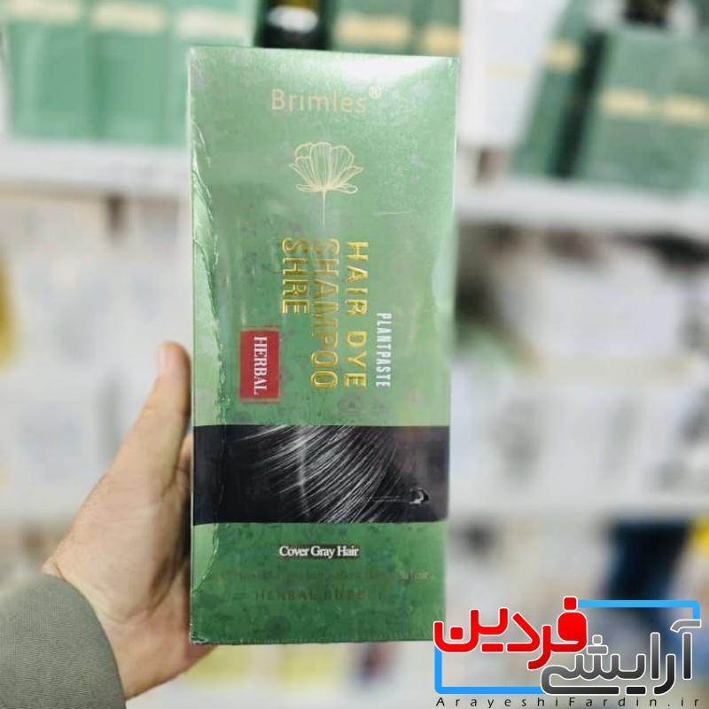 5a6fae77-e8e9-4891-9245-06a2d614eb9d شامپو رنگ مو مشکی گیاهی بریملس ۵۰۰ میل (اصلی) Brimless - Image 2