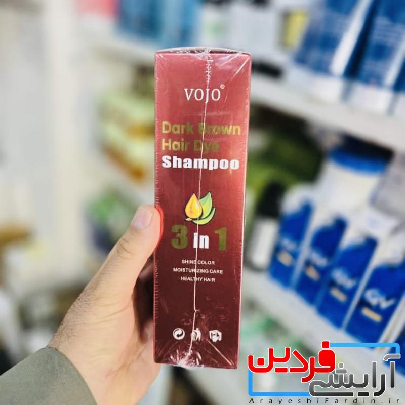 71371dab-2231-40ca-aaf4-e8c0a9c1b670 شامپو رنگ مو قهوهای تیره VOJO 3 in 1 - Image 4