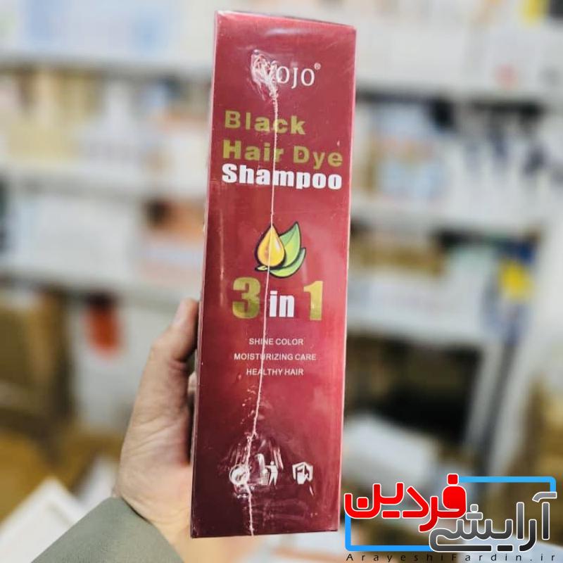 725d5c6b-a31d-4038-b804-ed647ec838c9 شامپو رنگ مو مشکی VOJO Black Hair Dye Shampoo 3 in 1 - Image 2