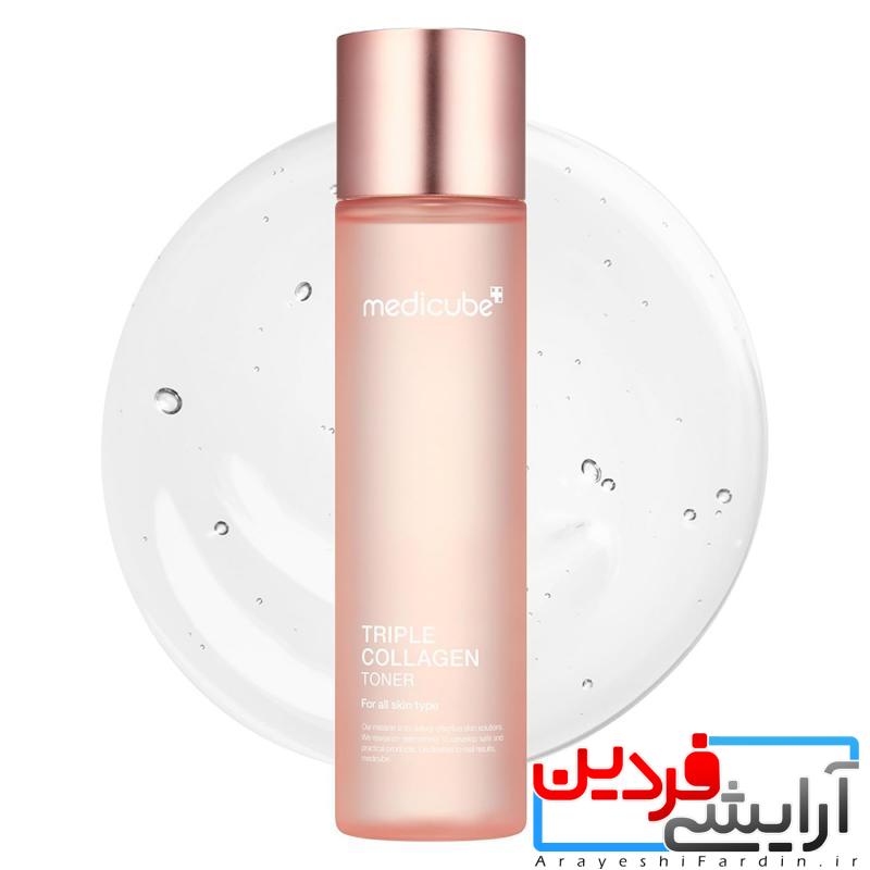 IMG_8802 تونر جوانساز کمپلکس کلاژن مدی کیوب 140 میل MEDICUBE TONER - Image 2