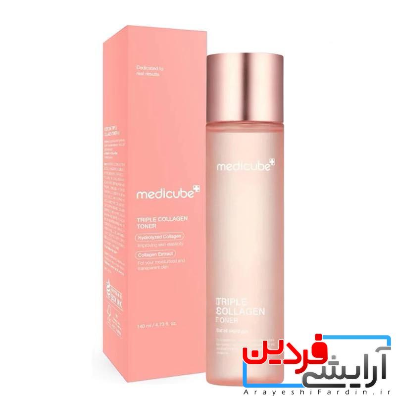 IMG_8804 تونر جوانساز کمپلکس کلاژن مدی کیوب 140 میل MEDICUBE TONER - Image 1
