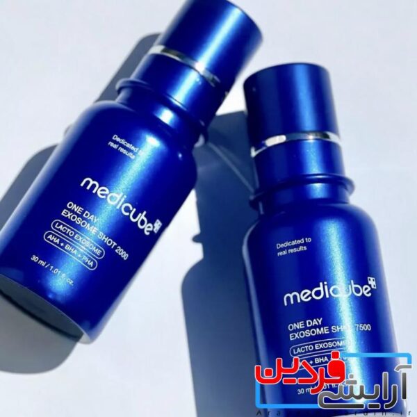 سرم کنترل منافذ و لایه‌بردار مدی کیوب One Day Exosome Shot 2000 - Image 2