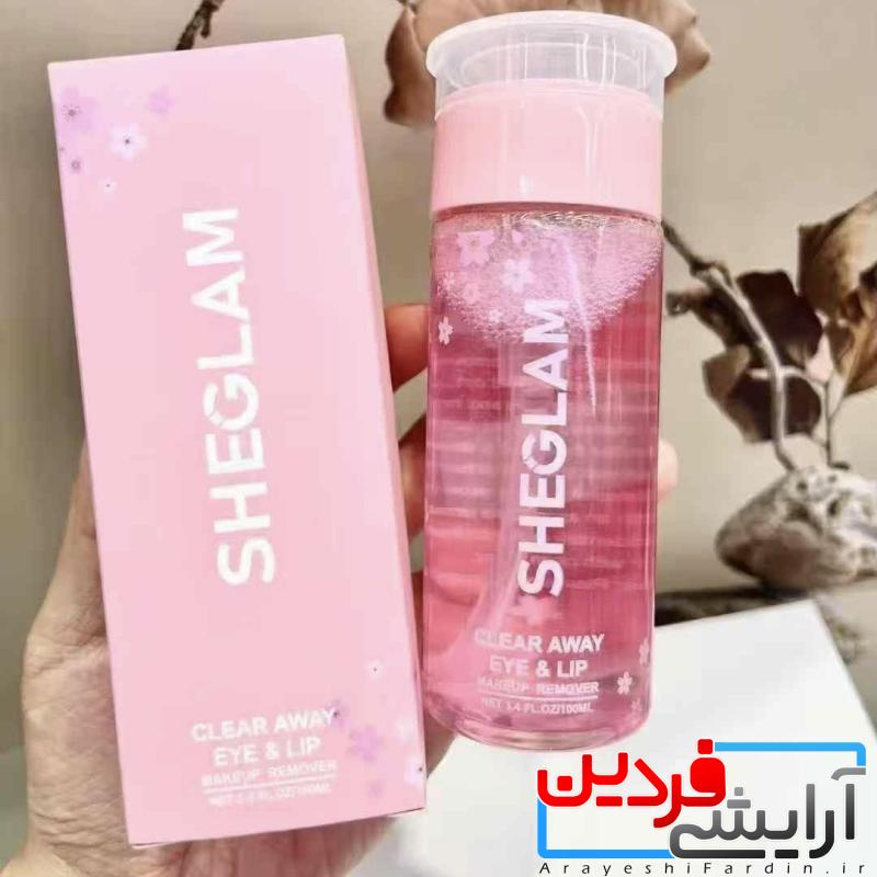 7122f7a0-5d67-4082-b0ff-629cf932df84 شوینده لب و چشم 100 میل SHEGLAM CLEAR AWAY - Image 1