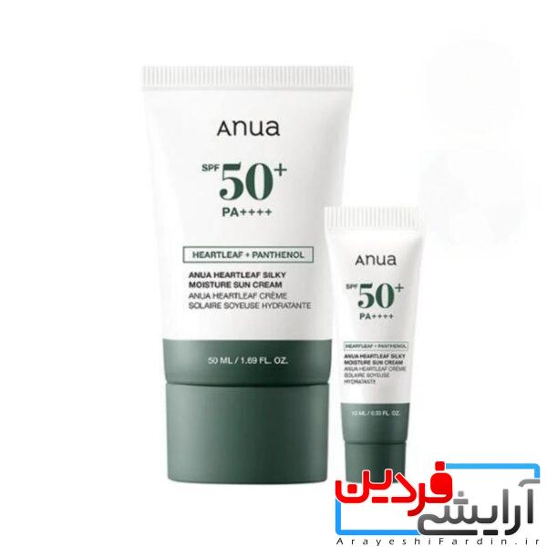 پک کرم ضد آفتاب آبرسان هارت‌لیف + پانتنول SPF50+ Anua - Image 1