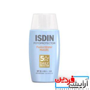 ضد آفتاب بی رنگ ایزدین Isdin Fotoprotector Fusion Water Magic SPF 50