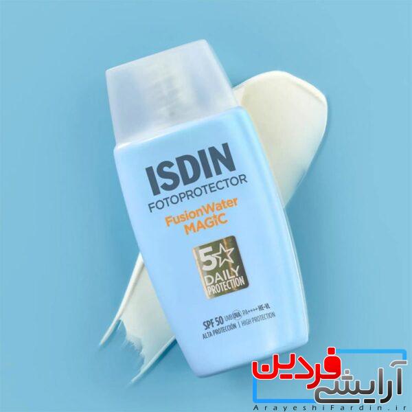 ضد آفتاب بی رنگ ایزدین Isdin Fotoprotector Fusion Water Magic SPF 50 - Image 2