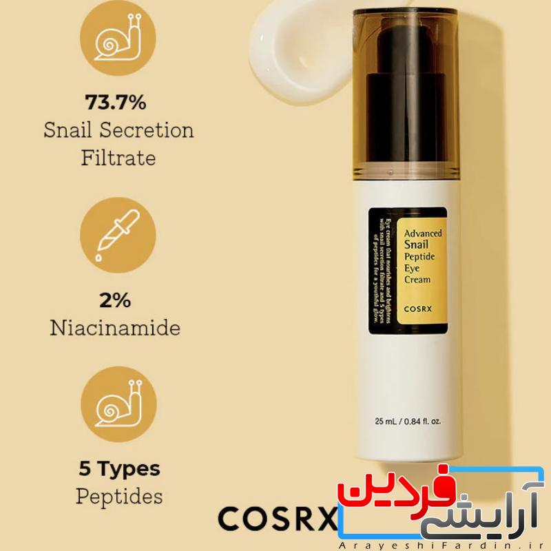 IMG_0797 کرم دور چشم COSRX Advanced Snail Peptide Eye Cream - Image 2
