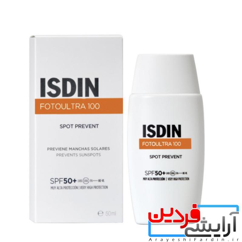 IMG_5376 ضد آفتاب اسپات پریونت فیوژن فلویید ایزدین Foto Ultra 100 ISDIN - Image 1