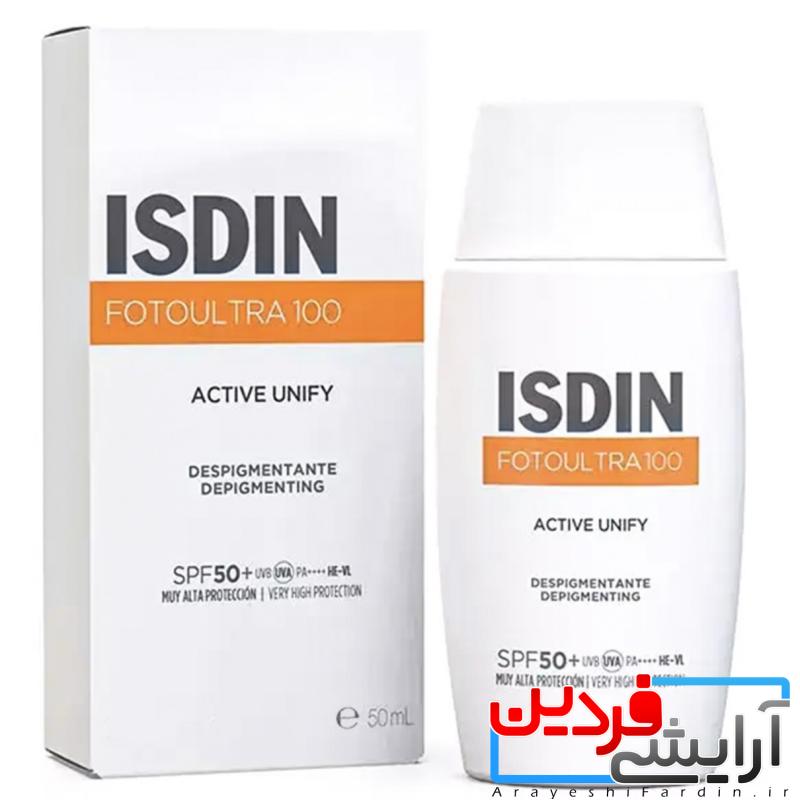 IMG_5381 ضد آفتاب بی رنگ اکتیو یونیفای ایزدین Fotoultra 100 Active Unify SPF 50 - Image 1